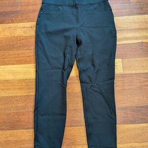 SPANX Black Ponte Stretch Pants with Red Tag